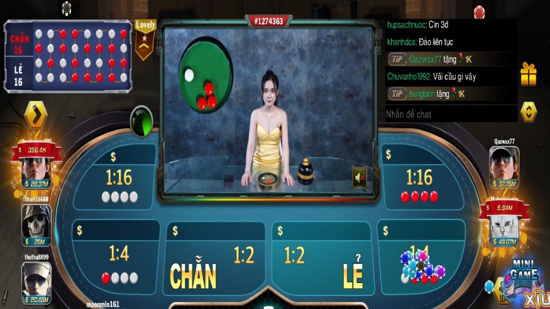 Số lượng người chơi hợp lệ tại game xóc đĩa